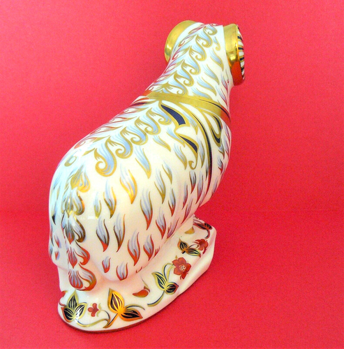 Pisapapeles ROYAL CROWN DERBY DERBY RAM - Tapón dorado (marca de fecha 1989) perfecto - Imagen 4 de 5