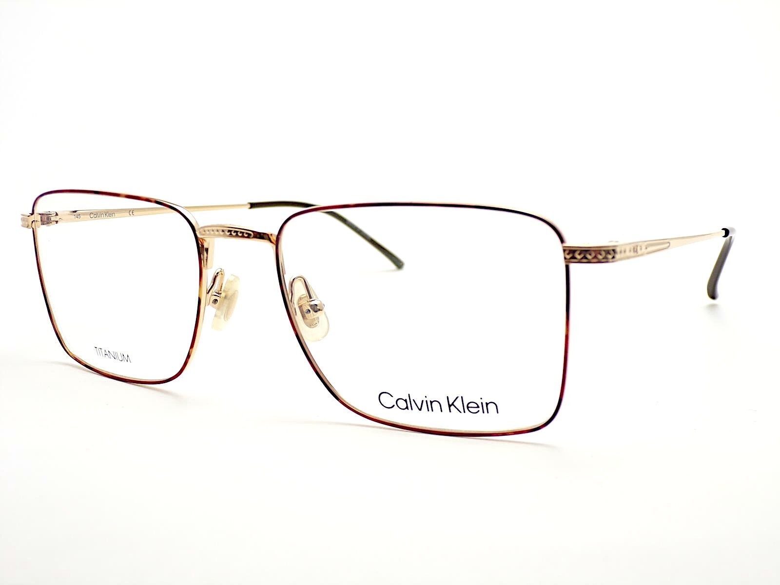 Calvin Klein Titanium Glasses Frame Havana Gold 53mm Eyeglasses CK22109T 213