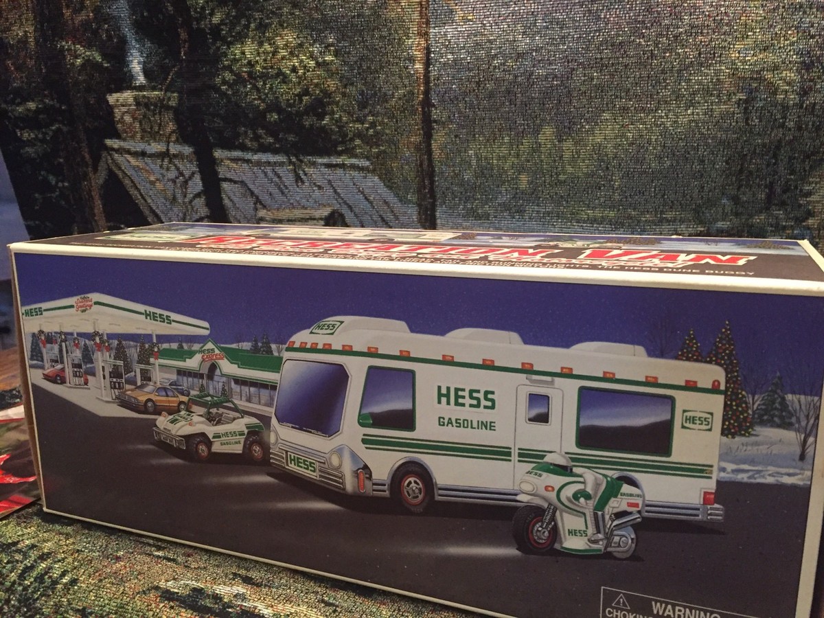 1998 hess truck, Rec Van, D Bug, & M Cycle, Vintage,Collectible, New In BOX 1998 hess truck, Rec Van, D Bug, & M Cycle, Vintage,Collectible, New In BOX