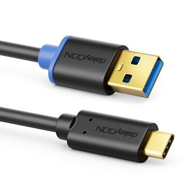 3x USB-C Schnellladekabel 3 Meter - QC 3.0 Kompatibel, 3A Ladeleistung, Nylon Geflochten, Für Samsung, Huawei, Xiaomi, Google Pixel Uvm.