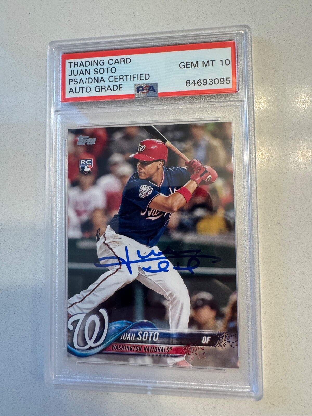 2018 Topps Update Juan Soto RC Rookie #US300 PSA/DNA Auto GEM MINT 10 Yankees