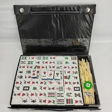 MAH JONGG, Mah Jong Set in Case with Score Stakes