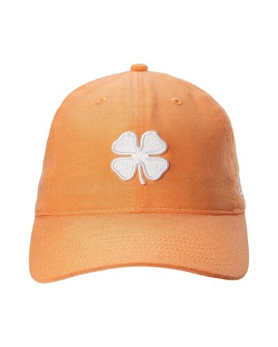 Black Clover Soft Luck 10 Adjustable Golf Hat Orange Dad Hat Unstructured