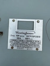 FDPS6610 Westinghouse 100 Amp 600V 3 Pole Panelboard Switch Hardware Strap Kit