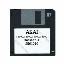 Akai S1000 / S5000 Floppy Disk Bassoon 4 SN61010