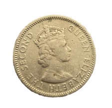 1965 British Eastern Caribbean 25 Cents AU #12227