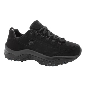 fila all black shoes womens
