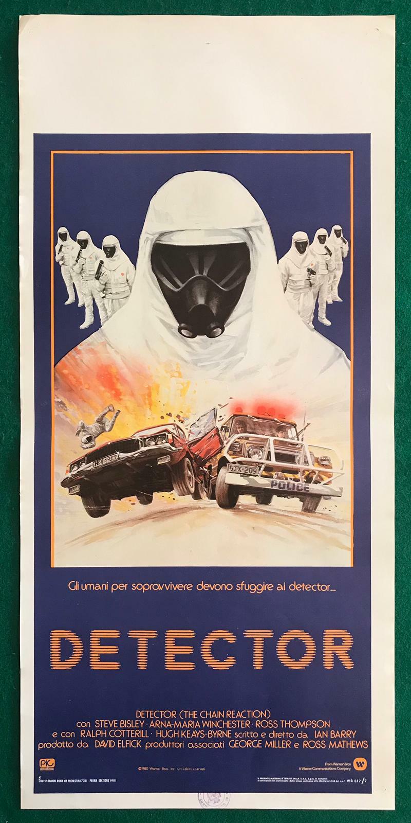Locandina originale film Detector (1980) - Regia di Ian Barry