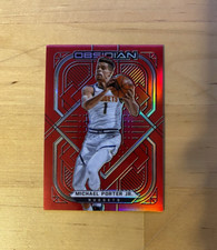 2020-21 Panini Obsidian Michael Porter Jr. #28 Electric Etch Red Flood Nuggets