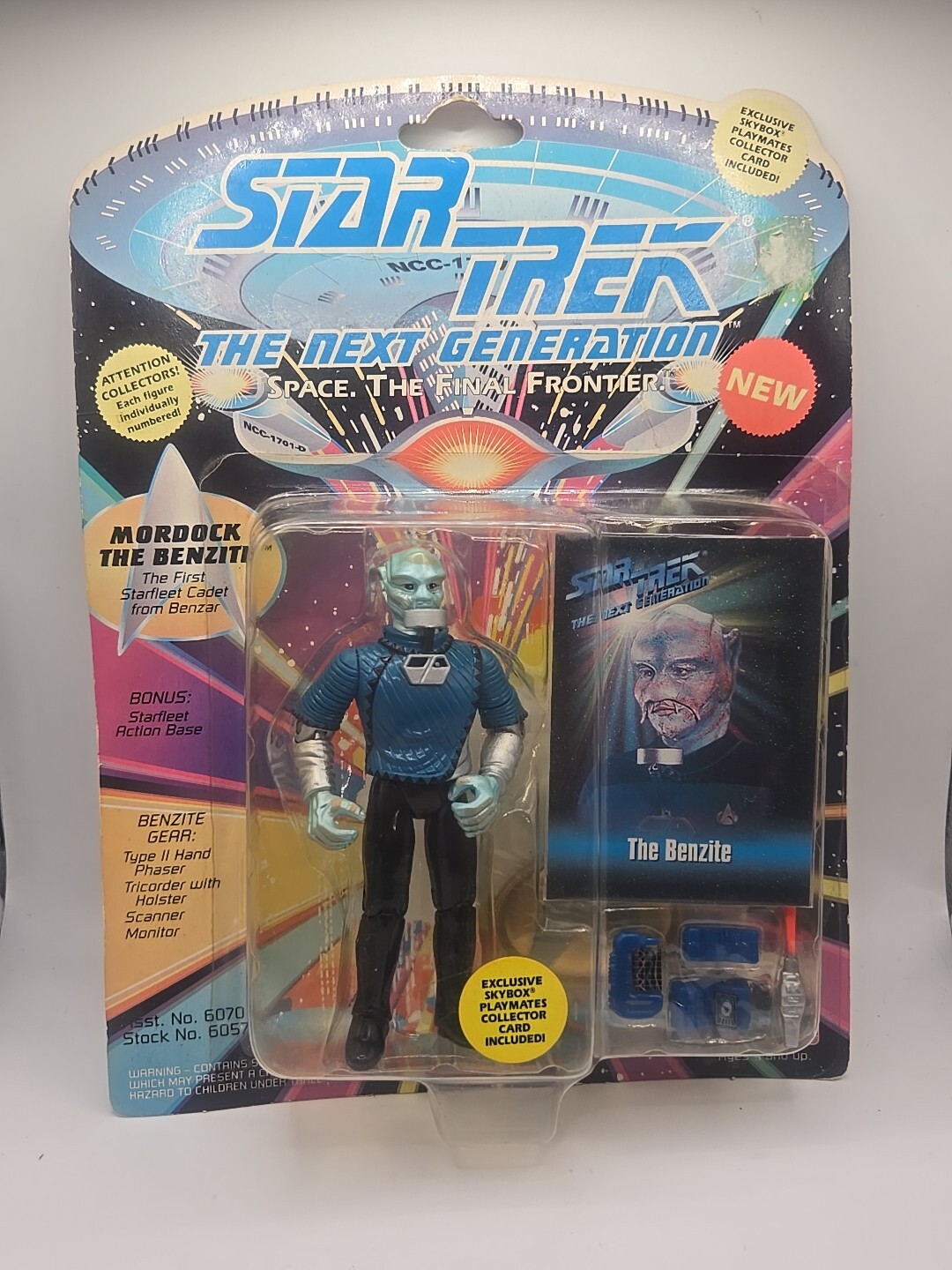 MORDOCK THE BENZITE Action Figure Star Trek TNG Playmates Blue Cadet 6057 NIB