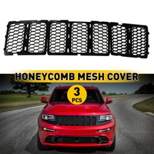 Mesh Black Grille Insert Kit Front Grill Cover Fit Jeep Grand Cherokee 2014-2016