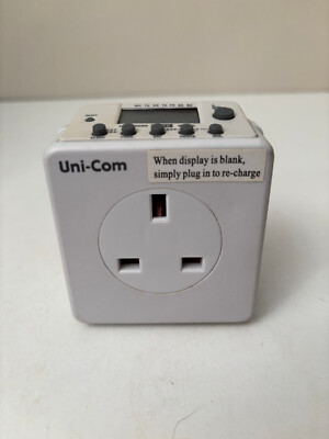 STECKER DIGITAL LCD ZEIT TIMER SCHALTER 24 STUNDEN 7 TAGE NETZ 13A