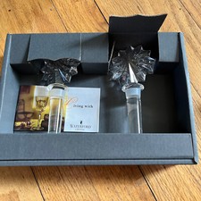 Waterford Crystal Bottle Stopper Pair Star of Erin From Marshall Field NIB New