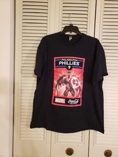 Philadelphia Phillies Marvel Coca-Cola Night Captain America Shirt 5/15/24 XL