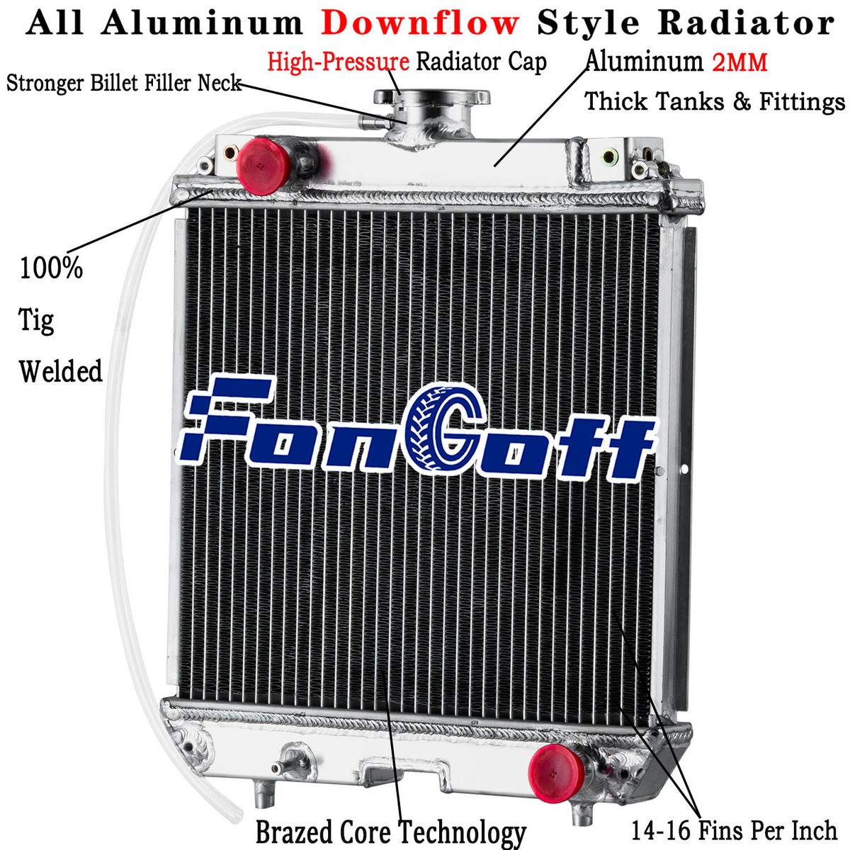 118　ごてん Radiator Cooler For Kubota ZD18 ZD18F ZD21 ZD21F GR2100 GR2110