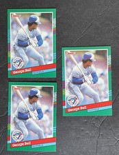 1991 Donruss George Bell Card #642 (3 card lot)