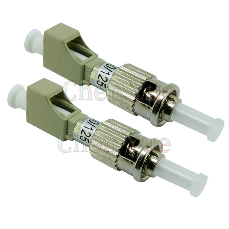 2pcs ST Male-LC UPC Female MM 50/125 Hybrid Fiber Optic Adapter Fiber Connector  - Image 3 of 4