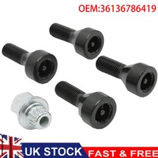 Locking Wheel Nuts Bolts Set (4+1) For BMW 1/3/5/6 Series M12 x 1.5 36136786419