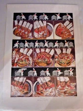 GUY BUFFET "THE CARVER"   - SIGNED LITHOGRAPH NUMBERED  PICTURE  #980