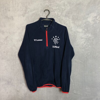 Rangers Training Jacket Long Sleeve Hummel Fleece Mens Size XS/S