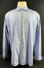 Bugatchi Uomo Long Sleeve Casual Shirt - Size: Extra Large