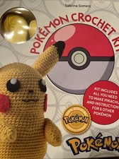 Pok mon Crochet Kit Pikachu Plushie Amigurumi Sabrina Somers Open Box Complete