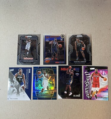 Zion Williamson 7 Card Lot 1 Rookie Card Great Lot