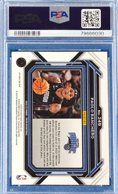 2022 Panini Prizm #249 Paolo Banchero Rookie RC Variation PSA 10