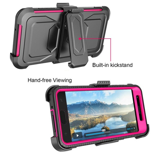 Funda híbrida refinada con clip rígido para Samsung Galaxy J7 2018/J7 Star/J7 - Imagen 22 de 25