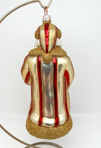 2000 Patricia Breen "Parisian Santa" Eiffel Tower Handmade Glass Ornament #2000 - Picture 4 of 7