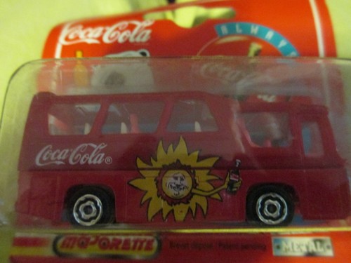 Coca-Cola Mini Bus Vintage Sealed Toy Model 262 Metal Coke - Majorette