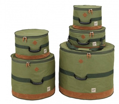 TAMA Powerpad Series Drum Set Bags - Moss Green TDSS52KMG