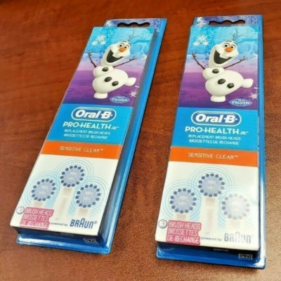 6 Heads Oral-B Pro Health Jr Replacement Brush Heads Disney Frozen