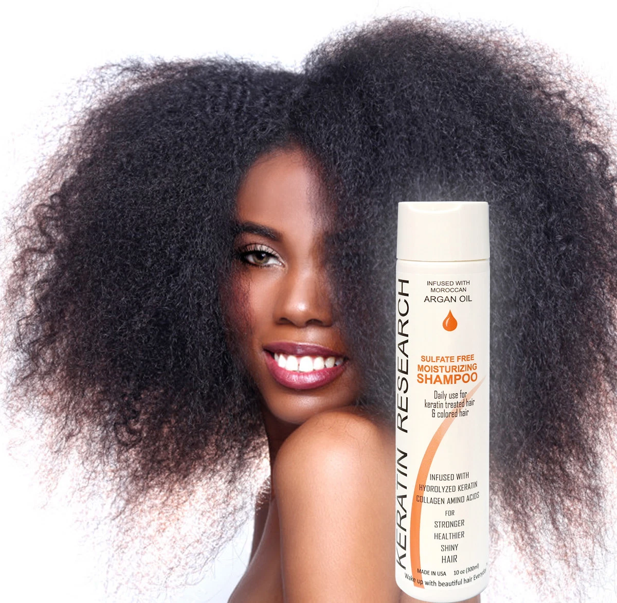 Sulfate free shampoo for keratin hair treatment colored hair