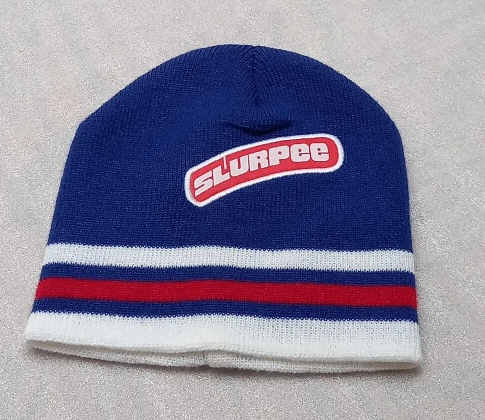 7 11 Slurpee Beanie Toque Blue Kids Youth Hat Cap eBay