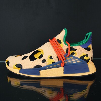 Adidas Originals HU NMD Men's Size 11 Running Shoes Orange Athletic Sneaker #NEW