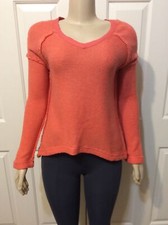 Dylan Sweater Size Medium V Neck Coral NWT