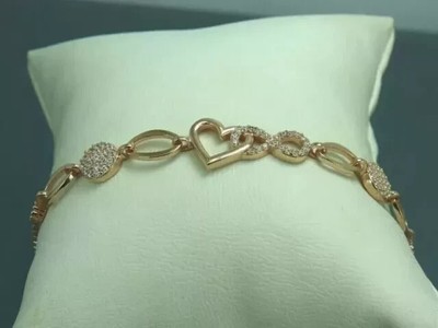 Bolo Wedding Bracelet 14K Yellow Gold Plated 2 Ct Round Cut Lab Created Diamond