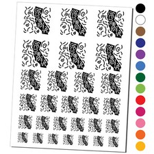 California State with Text Swirls Temporary Tattoo Water Resistant Set