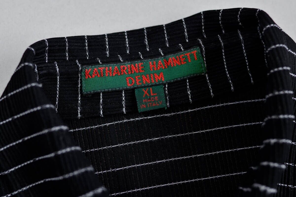 Katharine Hamnett London Denim shirt Vintage Tactel Sustainable Fashion  designer