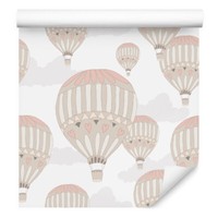10M Vlies Tapeten Rollen Kinderzimmer Himmel Wolken Luftballons Herzen Xxl 2335
