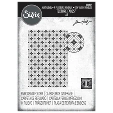 Tim Holtz 3-D Texture Fades ~ VAULT DIAMONDS ~ Sizzix Embossing Folder ~ 666867