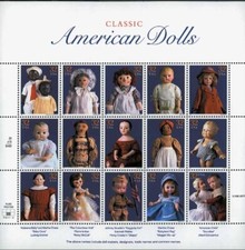 SCOTT 3151 CLASSIC AMERICAN DOLLS  32 CENT M  NH  FULL SHEET  OF 20