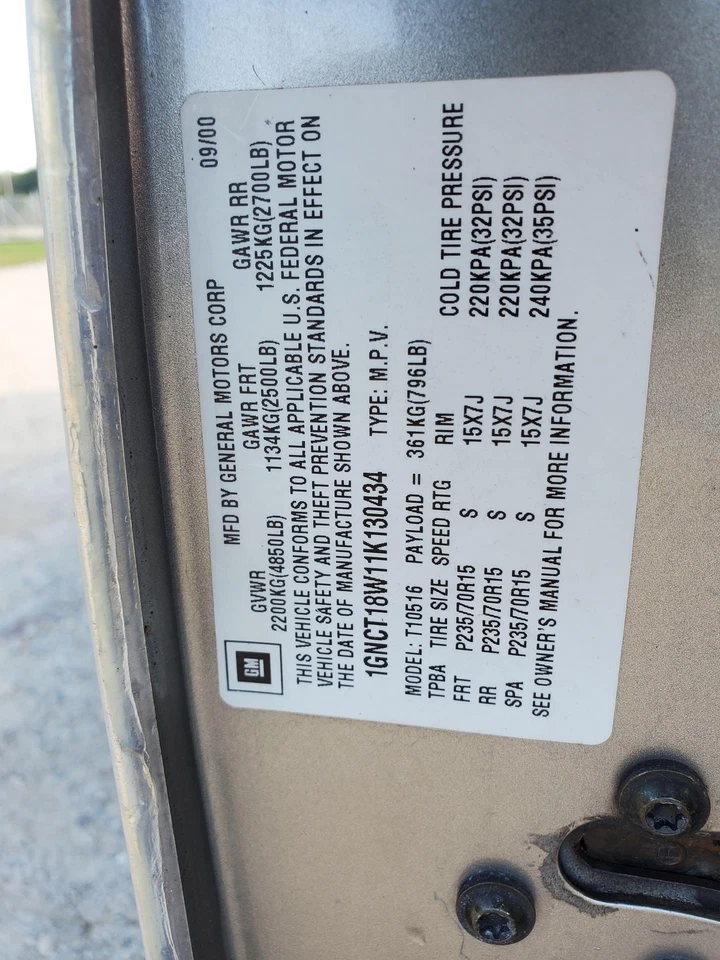 Lâmina de ventilador de refrigeração do radiador (11 lâminas)(AC)(4,3L) 1996-2005 Chevy Blazer - Imagem 3 de 4