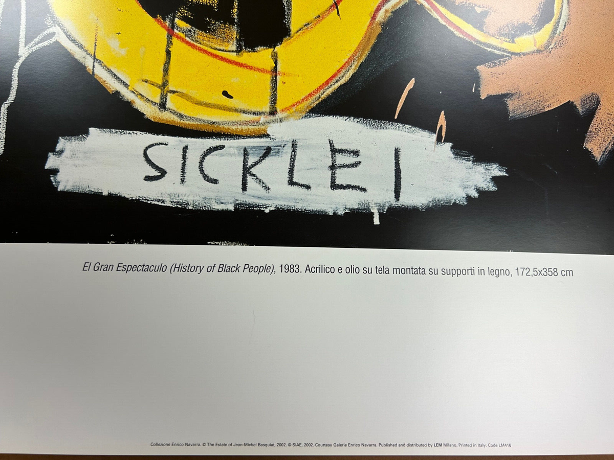 History of Black People by Jean-Michel Basquiat Art Print 2002