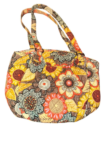 Vera Bradley Glenna Shoulder Bag Retired Flower Shower Retro Beach Spring