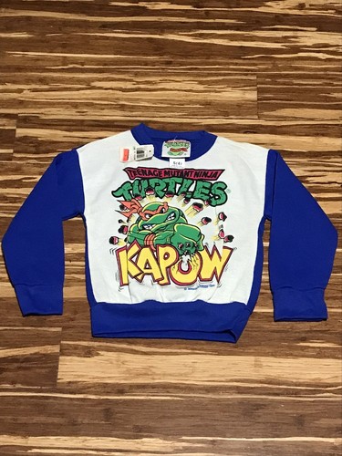 1990 TMNT Crewneck Sweatshirt VINTAGE NWT Teenage Mutant Ninja Turtles SHIRT #1 - Picture 16 of 18