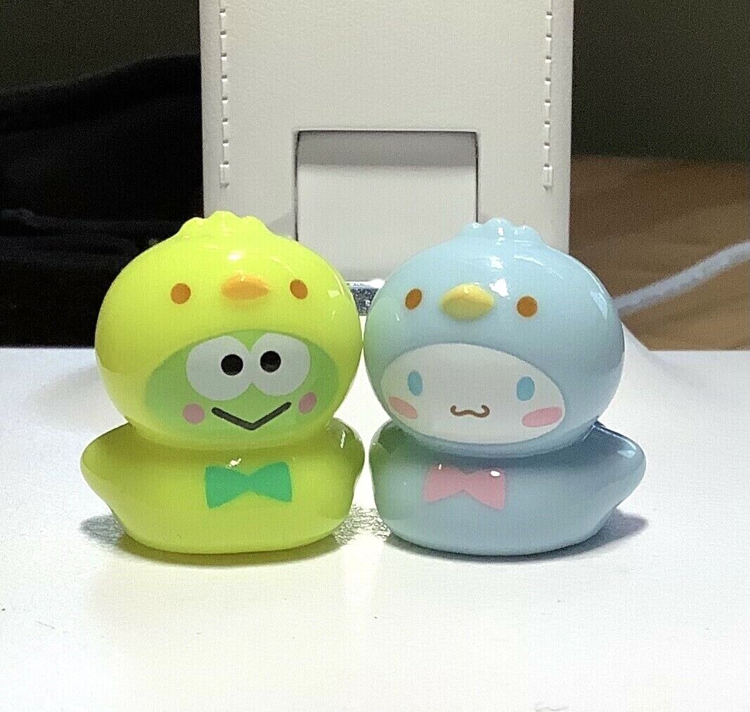 New Keroppi + Cinnamoroll Duck Mini Rubber Ducky Sanrio San-X SHIPS OUT FAST