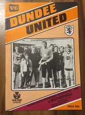 Dundee United V Motherwell Programme Scottish Premier League 8/10/86
