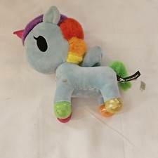 Tokidoki Unicorno Pixie Unicorn Pegasus Plush 11  Blue With Rainbow  Cloud